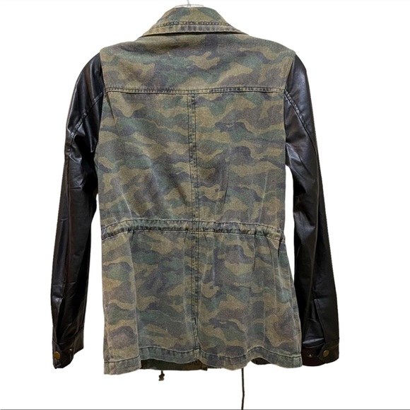 Sans Souci camo jacket with faux leather - Picture 2 of 6